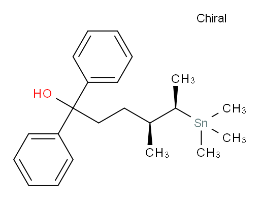 (4S,5R)-4-methyl-1,1-diphenyl-5-(trimethylstannyl)hexan-1-ol