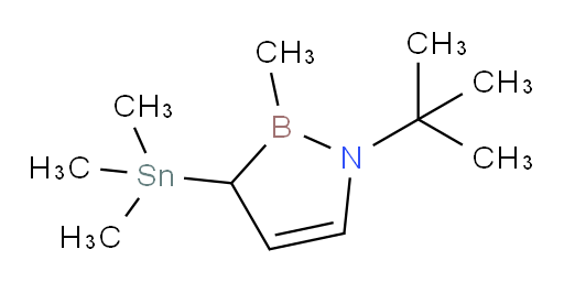 1-(叔丁基)-2-甲基-3-(三甲基锡基)-2,3-二氢-1H-1,2-氮杂borole