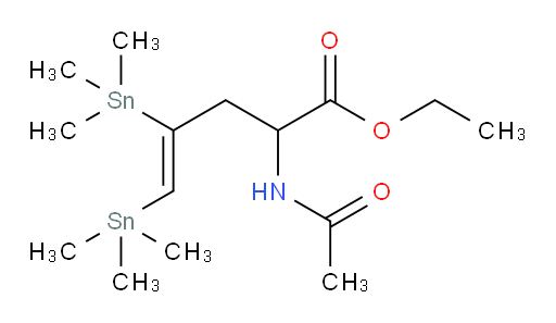 (Z)-乙基 2-乙酰胺基-4,5-双(三甲基锡基)戊-4-烯酸酯
