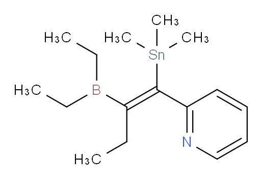 (E)-2-(2-(diethylboryl)-1-(trimethylstannyl)but-1-en-1-yl)pyridine