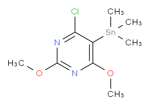 4-chloro-2,6-dimethoxy-5-(trimethylstannyl)pyrimidine