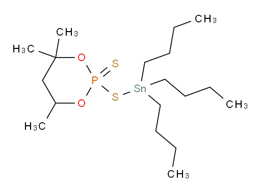 4,4,6-trimethyl-2-((tributylstannyl)thio)-1,3,2-dioxaphosphinane 2-sulfide