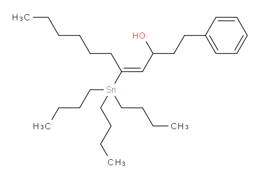 (E)-1-phenyl-5-(tributylstannyl)undec-4-en-3-ol