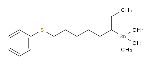 trimethyl(8-(phenylthio)octan-3-yl)stannane