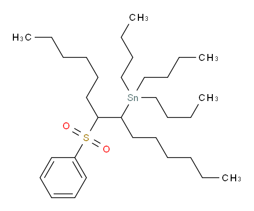tributyl(8-(phenylsulfonyl)tetradecan-7-yl)stannane