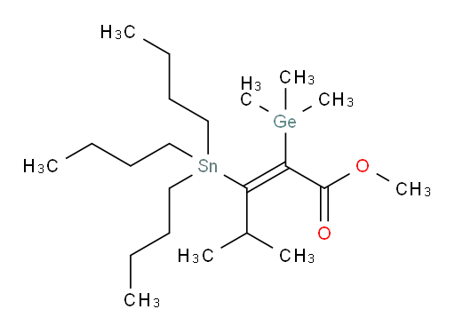 (Z)-甲基 4-甲基-3-(三丁基锡基)-2-(三甲基germyl)戊-2-烯酸酯