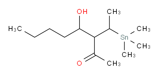 4-羟基-3-(1-(三甲基锡基)乙基)辛-2-酮