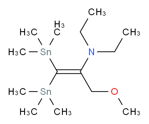 N,N-diethyl-3-methoxy-1,1-bis(trimethylstannyl)prop-1-en-2-amine