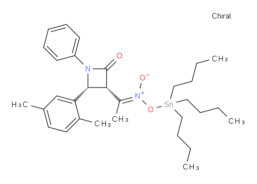 (E)-tributylstannyl (1-((2R,3S)-2-(2,5-dimethylphenyl)-4-oxo-1-phenylazetidin-3-yl)ethylidene)azinate