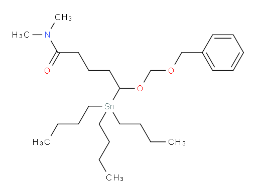 5-((benzyloxy)methoxy)-N,N-dimethyl-5-(tributylstannyl)pentanamide