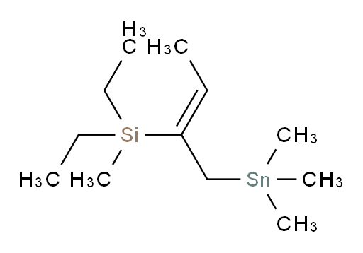 (Z)-diethyl(methyl)(1-(trimethylstannyl)but-2-en-2-yl)silane