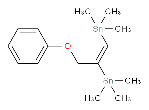 (E)-(3-phenoxyprop-1-ene-1,2-diyl)bis(trimethylstannane)