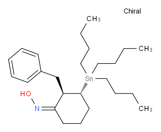 (2R,3R,Z)-2-benzyl-3-(tributylstannyl)cyclohexanone oxime