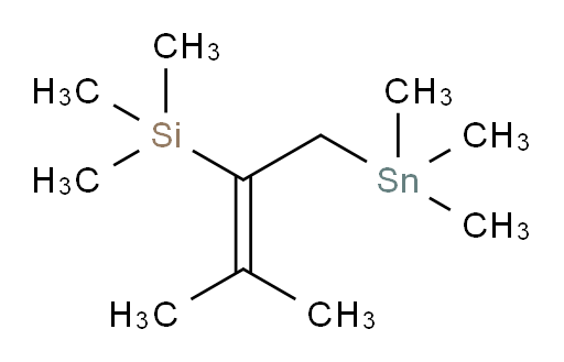 trimethyl(3-methyl-1-(trimethylstannyl)but-2-en-2-yl)silane