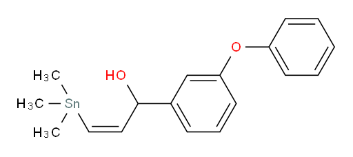 (Z)-1-(3-phenoxyphenyl)-3-(trimethylstannyl)prop-2-en-1-ol