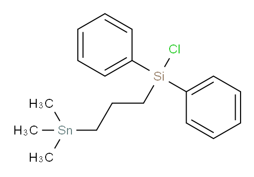 chlorodiphenyl(3-(trimethylstannyl)propyl)silane