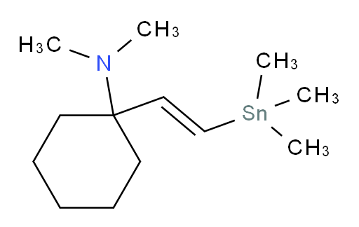 (E)-N,N-dimethyl-1-(2-(trimethylstannyl)vinyl)cyclohexanamine