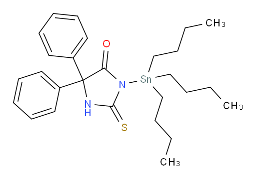 5,5-diphenyl-2-thioxo-3-(tributylstannyl)imidazolidin-4-one