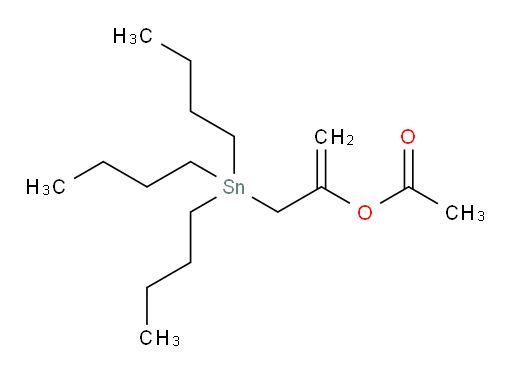 3-(三丁基锡基)丙-1-烯-2-基 乙酸酯