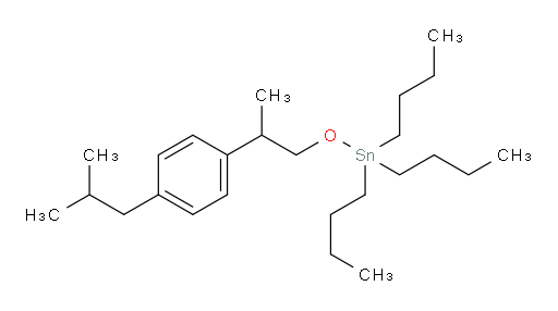 tributyl(2-(4-isobutylphenyl)propoxy)stannane