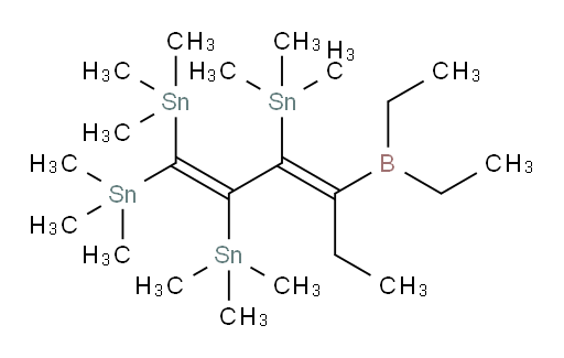 (E)-(4-(diethylboryl)hexa-1,3-diene-1,1,2,3-tetrayl)tetrakis(trimethylstannane)