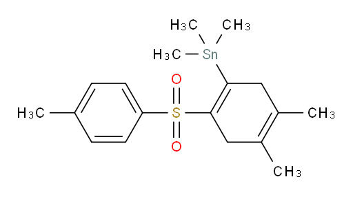 (4,5-dimethyl-2-tosylcyclohexa-1,4-dien-1-yl)trimethylstannane