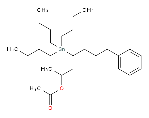 (Z)-7-phenyl-4-(tributylstannyl)hept-3-en-2-yl acetate