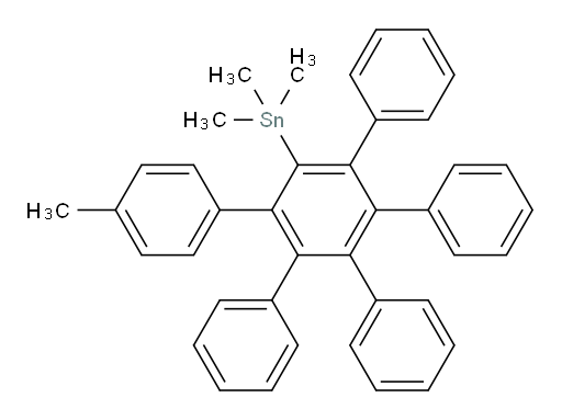trimethyl(4''-methyl-4',5',6'-triphenyl-[1,1':2',1''-terphenyl]-3'-yl)stannane