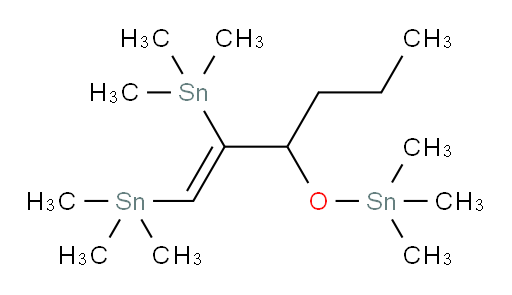 (Z)-(3-((trimethylstannyl)oxy)hex-1-ene-1,2-diyl)bis(trimethylstannane)