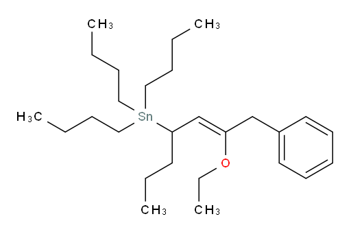 (Z)-tributyl(2-ethoxy-1-phenylhept-2-en-4-yl)stannane