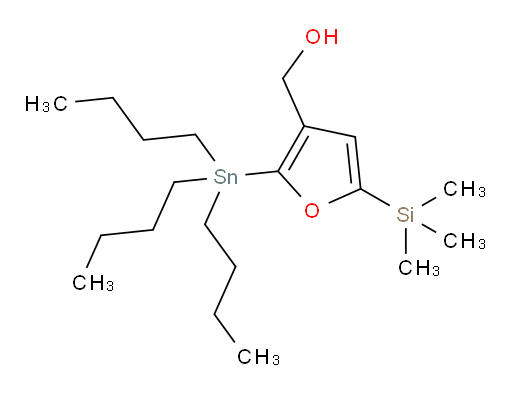 (2-(tributylstannyl)-5-(trimethylsilyl)furan-3-yl)methanol