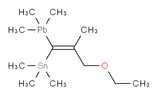 (E)-(3-乙氧基-2-甲基-1-(三甲基铅基)丙烯-1-基)三甲基锡烷