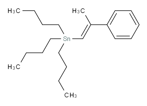 (E)-三丁基(2-苯基丙烯-1-基)锡烷