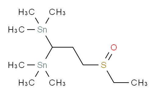 (3-(ethylsulfinyl)propane-1,1-diyl)bis(trimethylstannane)
