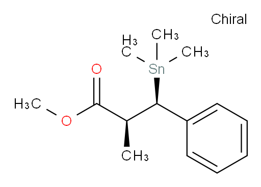 (2S,3R)-methyl 2-methyl-3-phenyl-3-(trimethylstannyl)propanoate