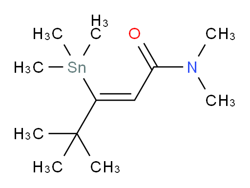 (Z)-N,N,4,4-tetramethyl-3-(trimethylstannyl)pent-2-enamide