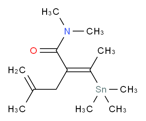 (E)-N,N,4-trimethyl-2-(1-(trimethylstannyl)ethylidene)pent-4-enamide