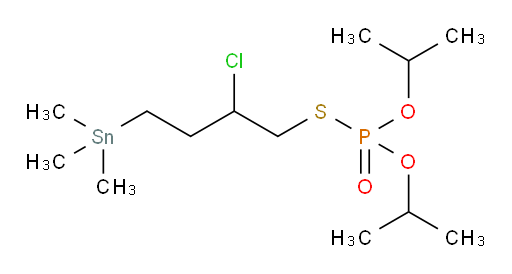 S-(2-chloro-4-(trimethylstannyl)butyl) O,O-diisopropyl phosphorothioate