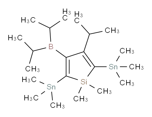3-(diisopropylboryl)-4-isopropyl-1,1-dimethyl-2,5-bis(trimethylstannyl)-1H-silole