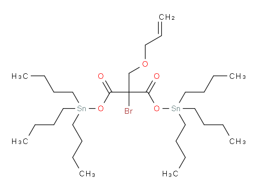 bis(tributylstannyl) 2-((allyloxy)methyl)-2-bromomalonate