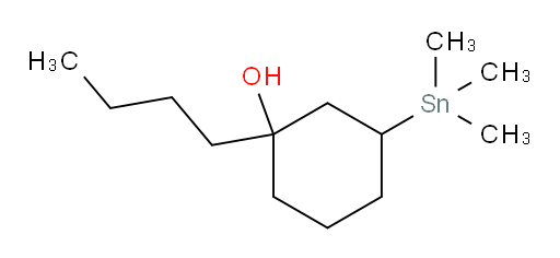 1-butyl-3-(trimethylstannyl)cyclohexanol