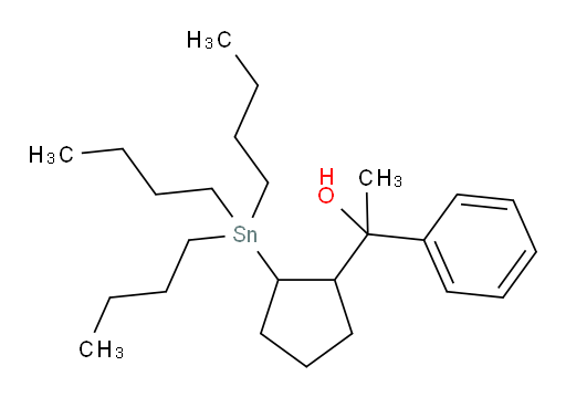 1-phenyl-1-(2-(tributylstannyl)cyclopentyl)ethanol