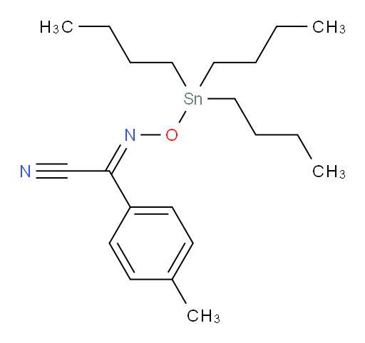 (E)-4-methyl-N-((tributylstannyl)oxy)benzimidoyl cyanide