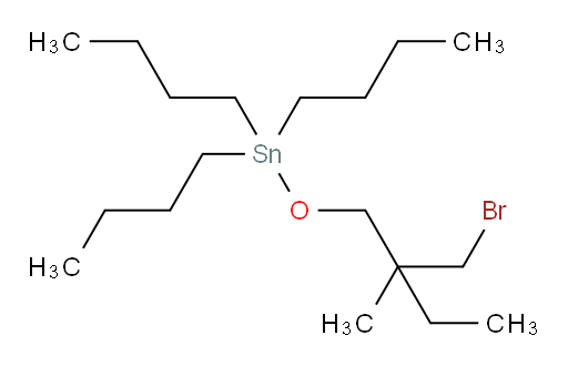 (2-(bromomethyl)-2-methylbutoxy)tributylstannane