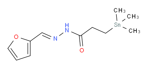 (E)-N'-(furan-2-ylmethylene)-3-(trimethylstannyl)propanehydrazide