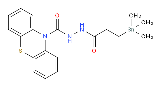 N'-(3-(trimethylstannyl)propanoyl)-10H-phenothiazine-10-carbohydrazide