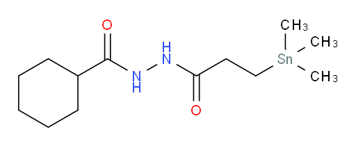 N'-(3-(trimethylstannyl)propanoyl)cyclohexanecarbohydrazide