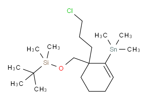tert-butyl((1-(3-chloropropyl)-2-(trimethylstannyl)cyclohex-2-en-1-yl)methoxy)dimethylsilane
