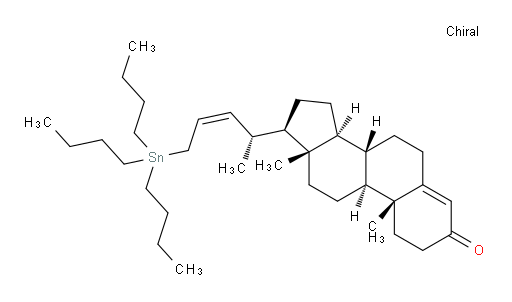 (8S,9S,10R,13R,14S,17R)-10,13-dimethyl-17-((R,Z)-5-(tributylstannyl)pent-3-en-2-yl)-6,7,8,9,10,11,12,13,14,15,16,17-dodecahydro-1H-cyclopenta[a]phenanthren-3(2H)-one