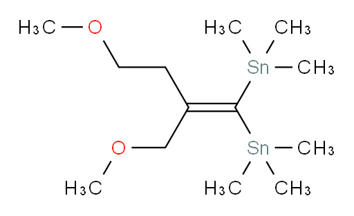 (4-methoxy-2-(methoxymethyl)but-1-ene-1,1-diyl)bis(trimethylstannane)